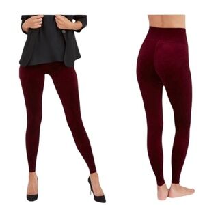 SPANX Deep Red Leggings